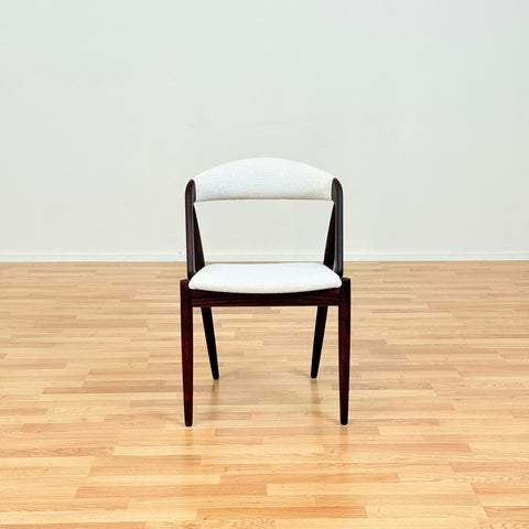 Danish set of 6 dining chairs model 31 in Santos rosewood by Kai Kristiansen