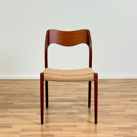 Single chair with papercord, by N.O Moller