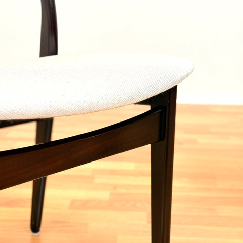 Danish pair of dining chairs in Santos rosewood