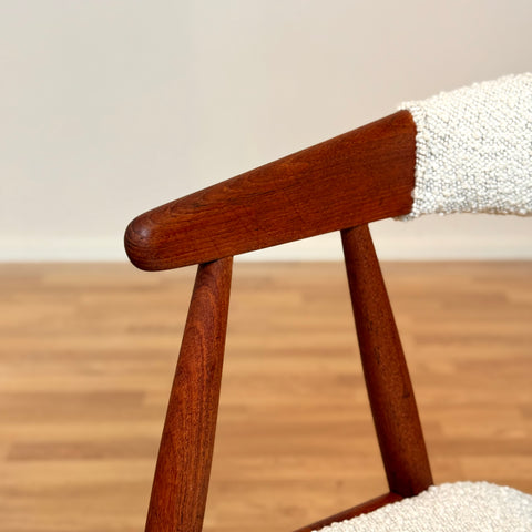 Set of 4 chairs in teak, by Ejner Larsen & Aksel Bender Madsen, 1950s-60s, Denmark