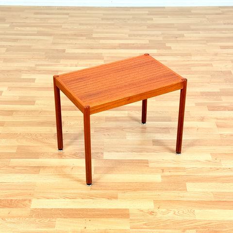 Swedish side table in teak