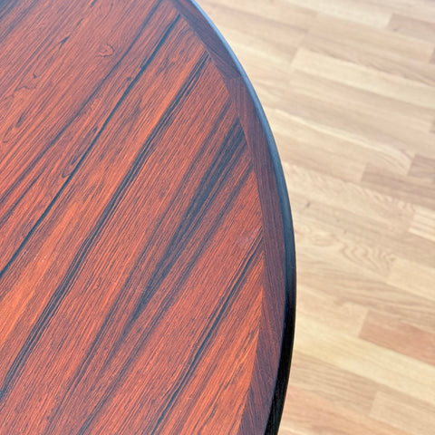 Danish round dining table in Santos rosewood by CJ Rosengarden