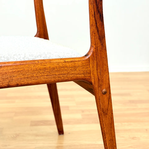 Danish set of 6 dining chairs in teak by Uldum Møbelfabrik