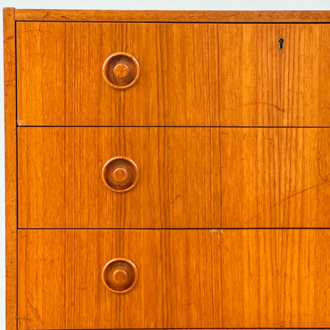 Chest of drawers, in teak