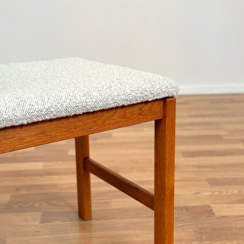 Hall bench in beech, 1950s-60s, Sweden