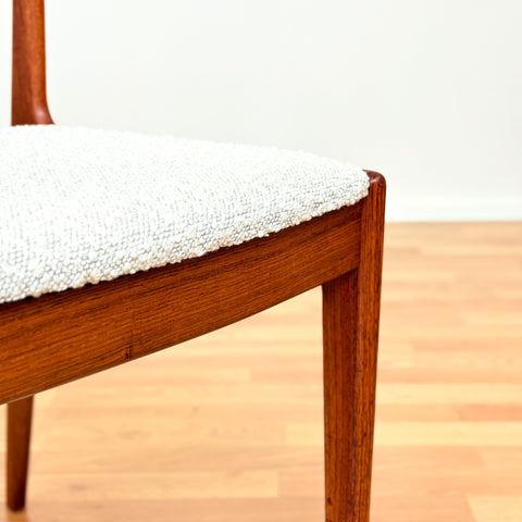 Danish set of 6 dining chairs in teak by Uldum Møbelfabrik