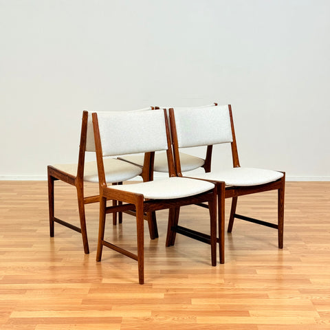 Danish dining chairs in Santos rosewood by Kai Lyngfeldt Larsen