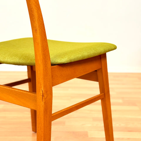 Danish dining chairs in teak & beech by Findahl