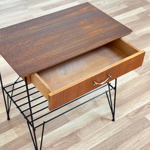 Side table / Nightstand in teak, 1950s-60s, Sweden - Beyo Vintage