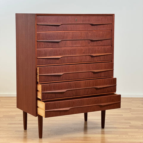 G. J. MØBLER, teak chest of drawers, Denmark, 1960s