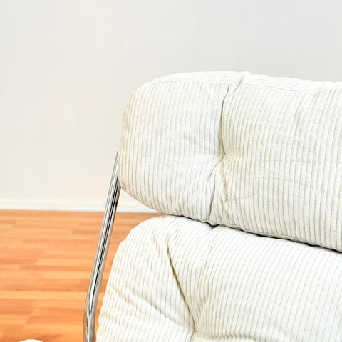 70´s chrome armchairs with wheels