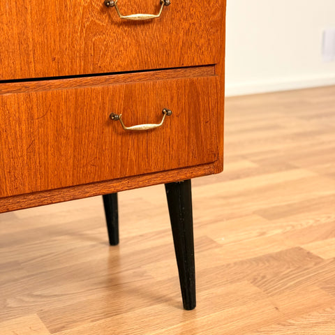 Chest of drawers in teak, 1950s-60s, Denmark