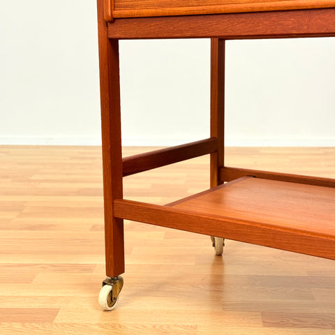 Swedish serving trolley in teak