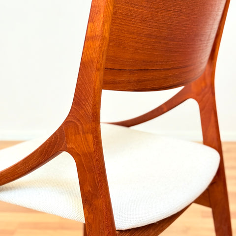 Danish dining chairs in teak by Vestervig Eriksen for Brdr. Tromborg, model 'BT21'