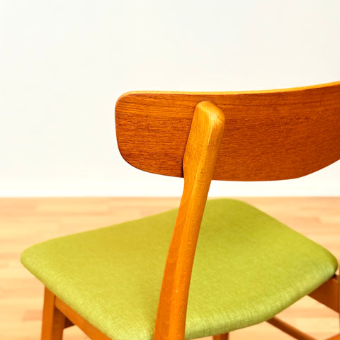 Danish dining chairs in teak & beech by Findahl