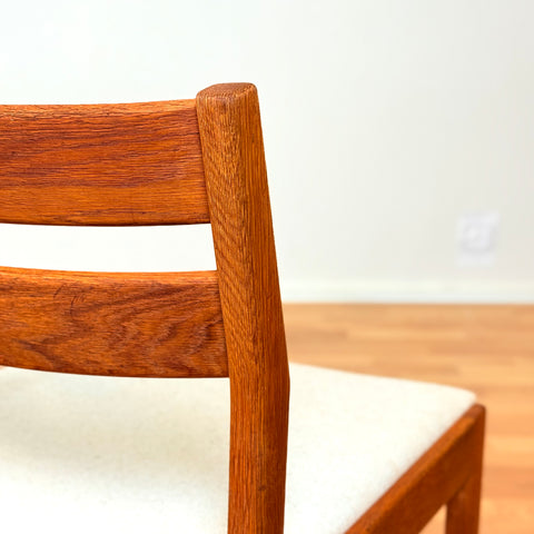 Danish dining chairs in solid oak by Kurt Østervig, for KP Møbler