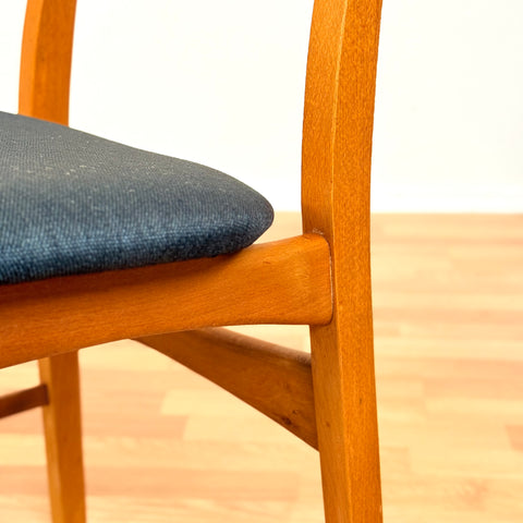 Danish dining chairs in teak & beech by Farstrup