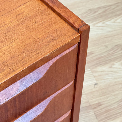 Vintage Danish teak nightstand, 1950s-60s.