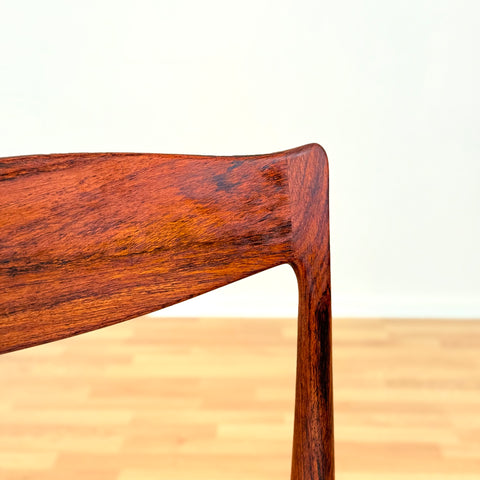 Danish dining chairs in Santos rosewood by Arne Hovmand Olsen