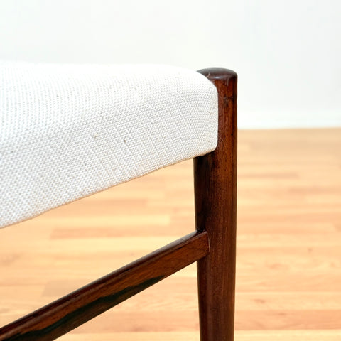 Danish dining chairs in Santos rosewood by Arne Hovmand Olsen