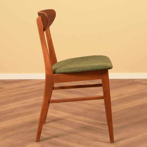 Danish dining chairs in teak & beech by Farstrup, model '210'