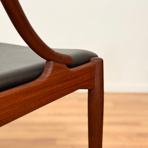 Set of 4 dining chairs in teak by Johannes Andersen for Uldum, 1950s-60s, Denmark