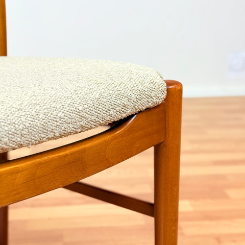 Danish dining chairs in teak & beech by Farstrup, model 219