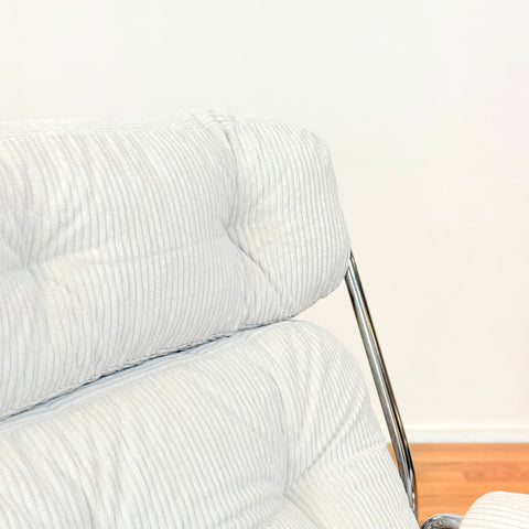 70´s chrome armchairs with wheels