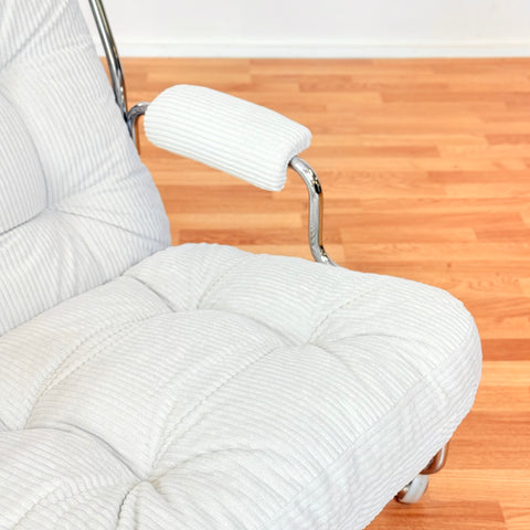 70´s chrome armchairs with wheels