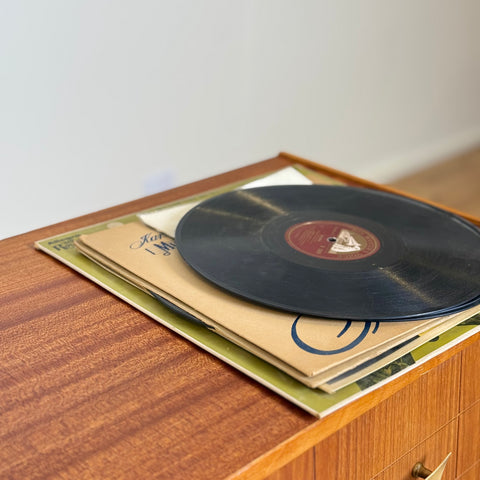 Stereo cabinet in teak, 1960s.