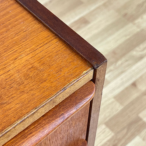 Chest of Drawers, teak, Denmark, 1950s-60s.