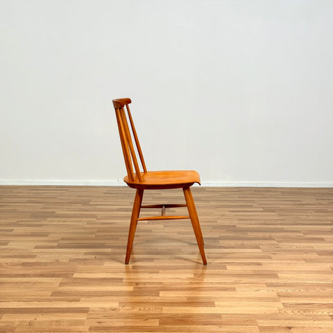 Set of 2 dining chairs model in oak & beech, 1950s-60s, Sweden