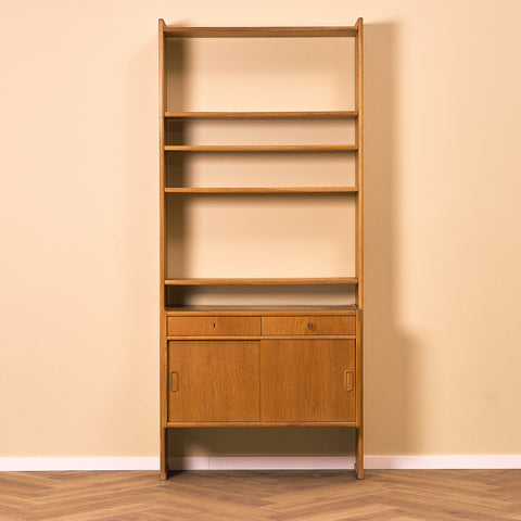 Swedish bookshelf in oak