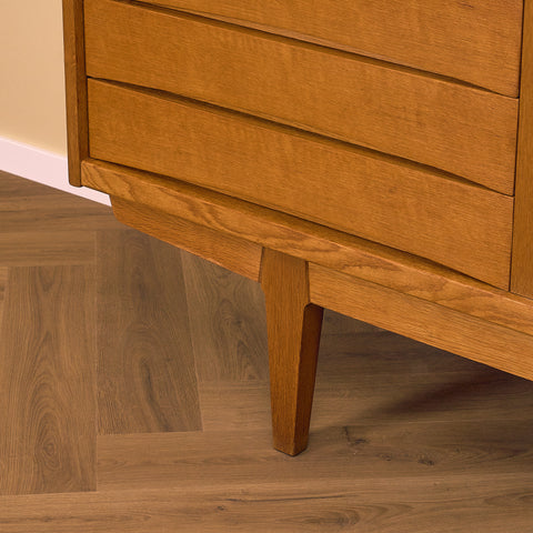 Swedish sideboard in oak by Erik Wørts for IKEA, model 'Ulvö'