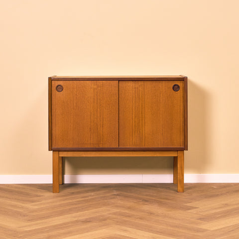 Swedish sideboard in teak and beech