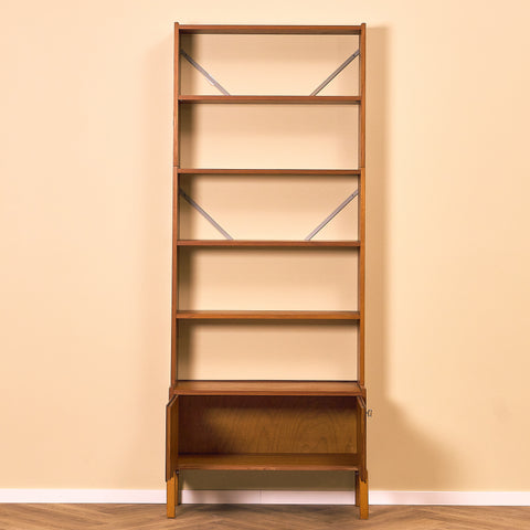 Swedish polyform shelving system in teak