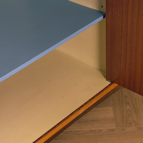 Swedish highboard in mahogany and beech