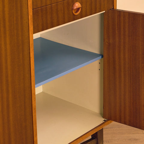 Swedish highboard in mahogany and beech
