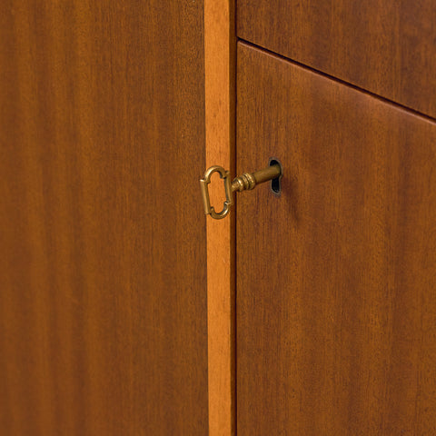 Swedish highboard in mahogany and beech