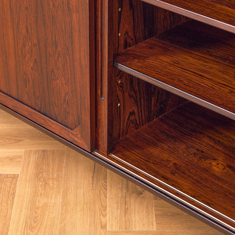 Danish sideboard in Santos rosewood by Severin Hansen for Haslev Möbelsnedkeri
