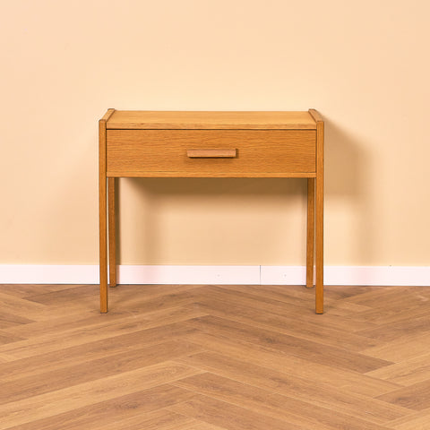 Swedish side table in oak