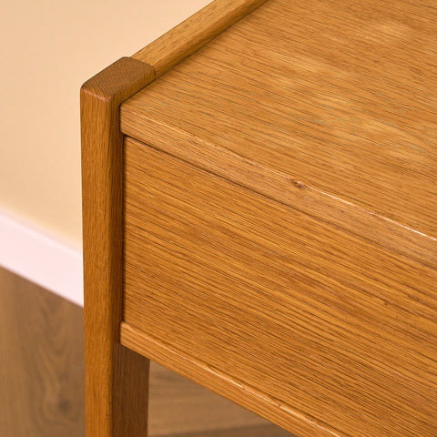 Swedish side table in oak