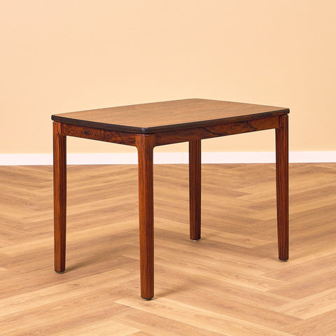Swedish side table in Santos rosewood by Alberts, Tibro