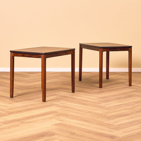 Swedish side table in Santos rosewood by Alberts, Tibro