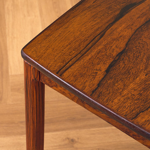 Swedish side table in Santos rosewood by Alberts, Tibro