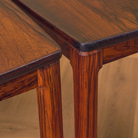 Swedish side table in Santos rosewood by Alberts, Tibro