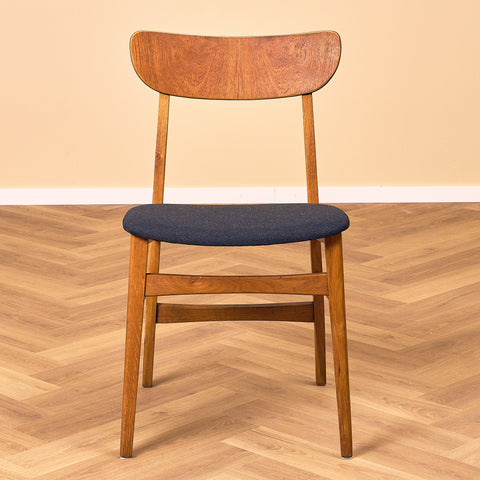 Danish dining chairs in teak & oak by Farstrup