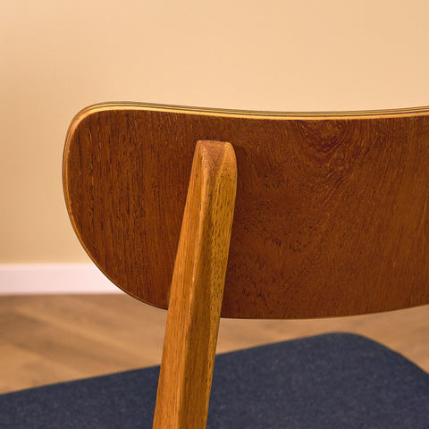 Danish dining chairs in teak & oak by Farstrup