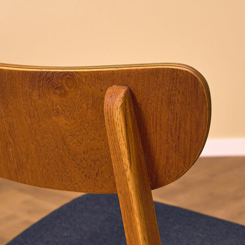 Danish dining chairs in teak & oak by Farstrup