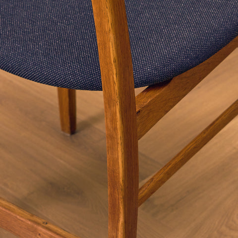Danish dining chairs in teak & oak by Farstrup